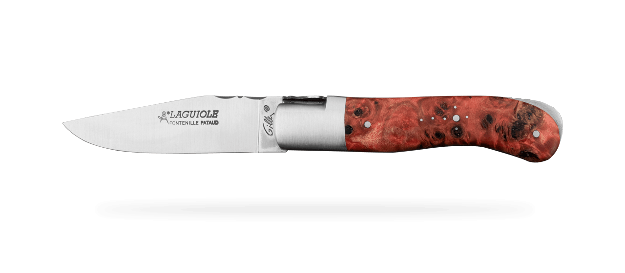 Laguiole Gentleman Classic Range Red Poplar burl