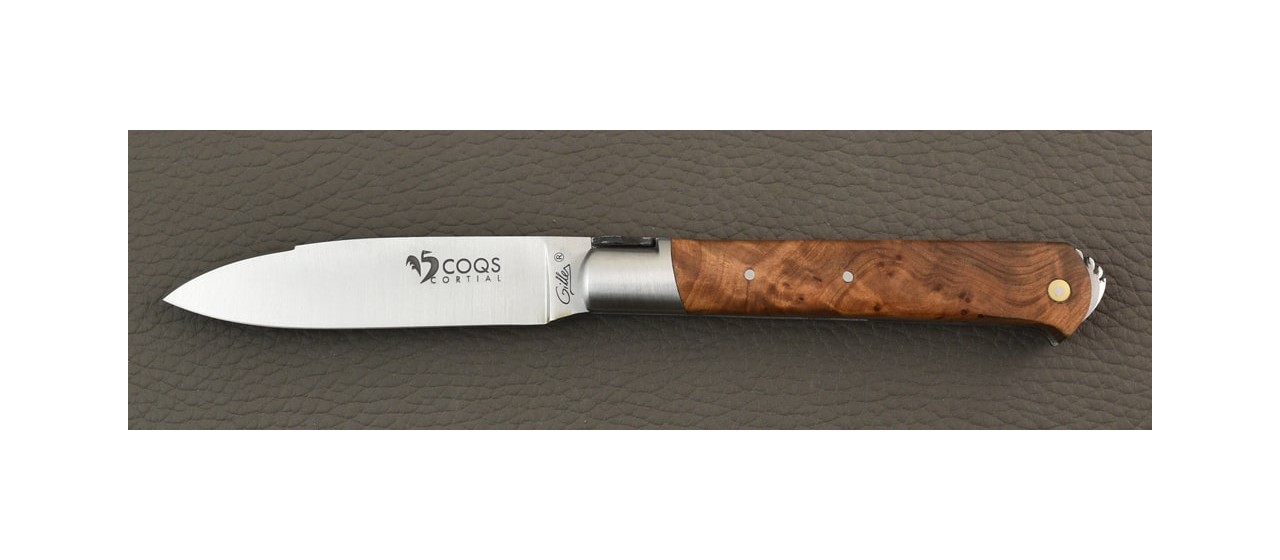 Couteau le 5 Coqs Thuya fabriqué en France