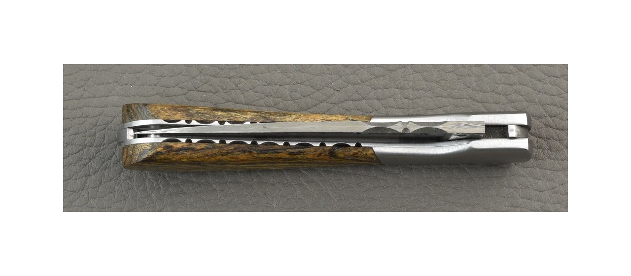 Corsican Pialincu knife Damascus range Bocote