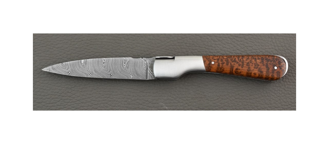 Handmade Corsican Sperone knife Damascus Range Amourette