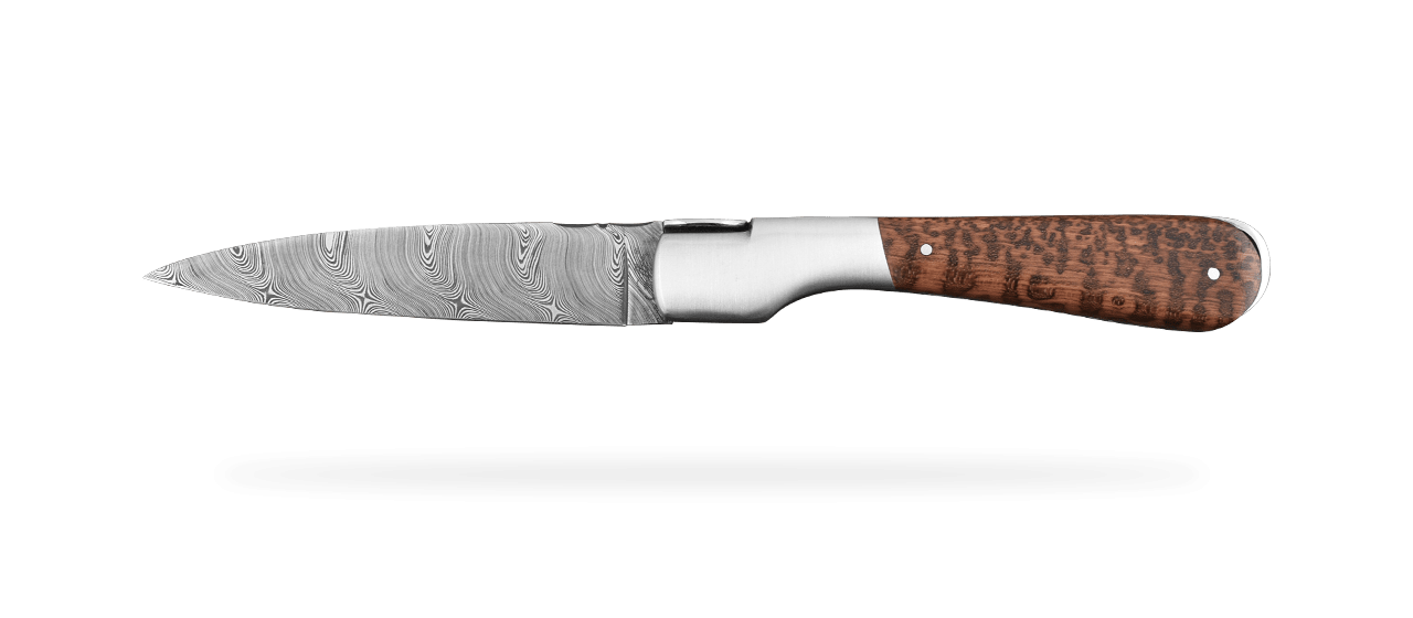 Handmade Corsican Sperone knife Damascus Range Amourette