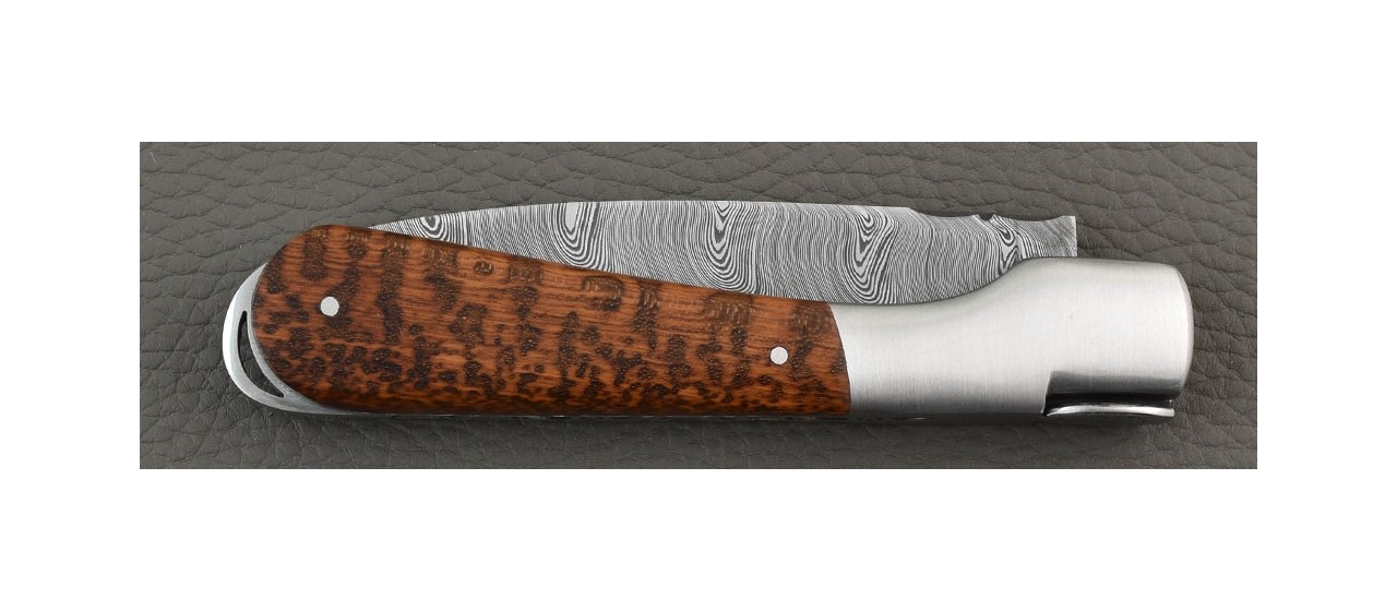 Handmade Corsican Sperone knife Damascus Range Amourette