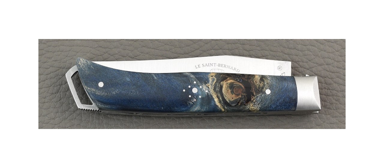 Le Saint-Bernard 11 cm Classique Loupe de peuplier bleue made in France