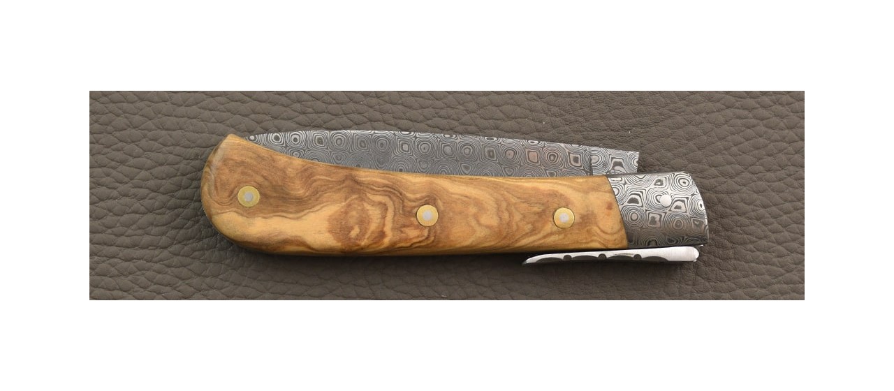 Corsican handmade knife and damascus blade