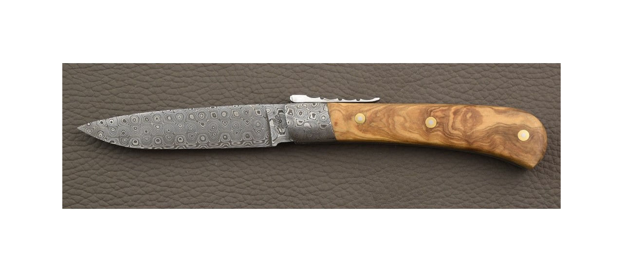 Corsican handmade knife and damascus blade