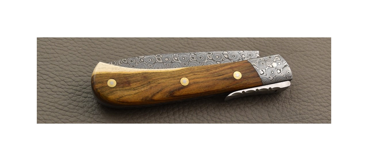 Corsican handmade knife and damascus blade