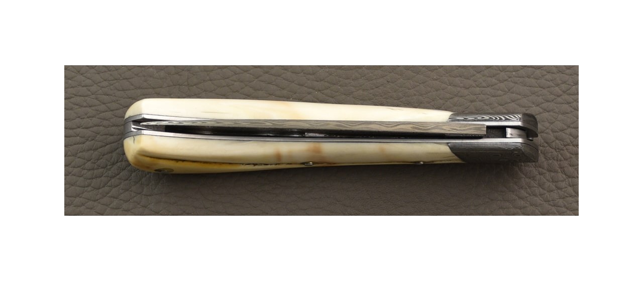 Corsican handmade knife and damascus blade