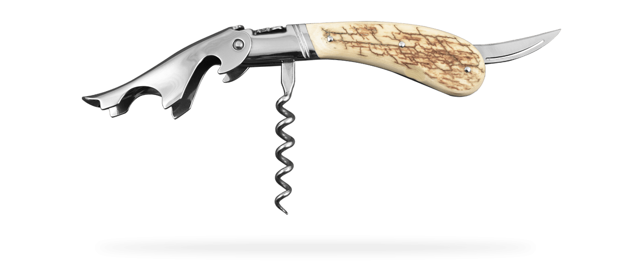 Laguiole Magnum corkscrew Brown fossilized Mammoth