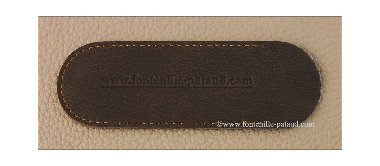 Genuine leather pouch for Sperone corsican knife