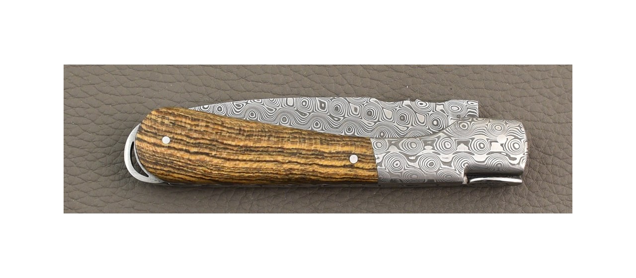 Corsican Sperone "Guilloché" Damascus Range Bocote