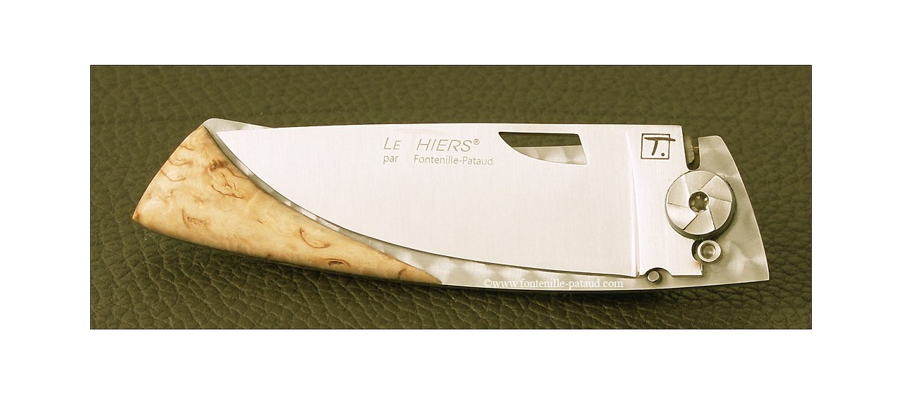 Le Thiers Knife Craft Range Curly birch