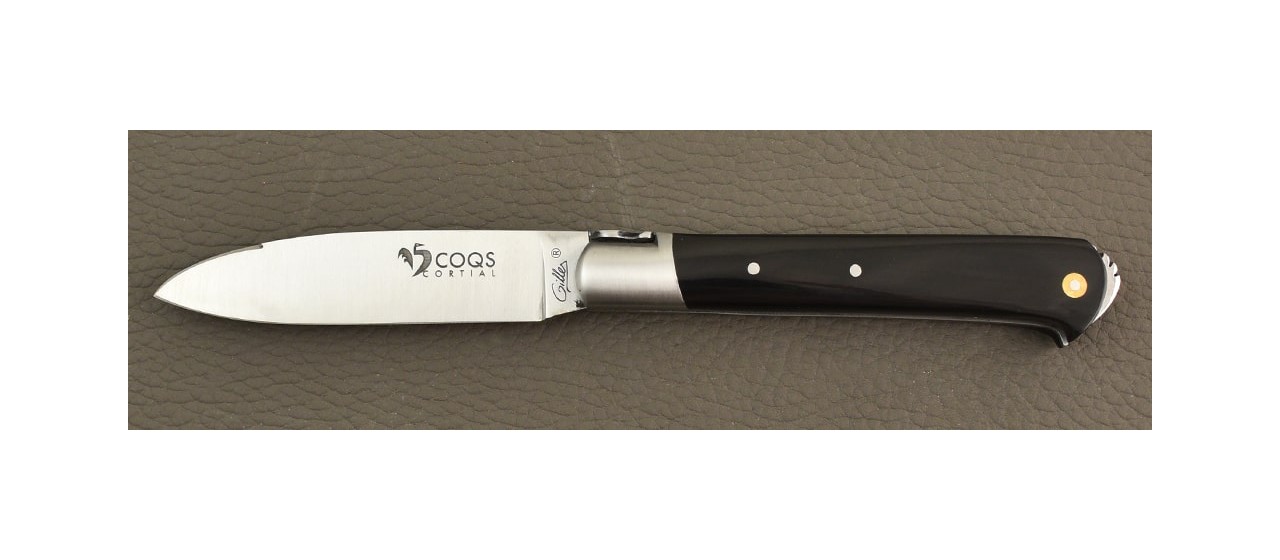 5 Coqs knife Classic Range Black Horn Tip