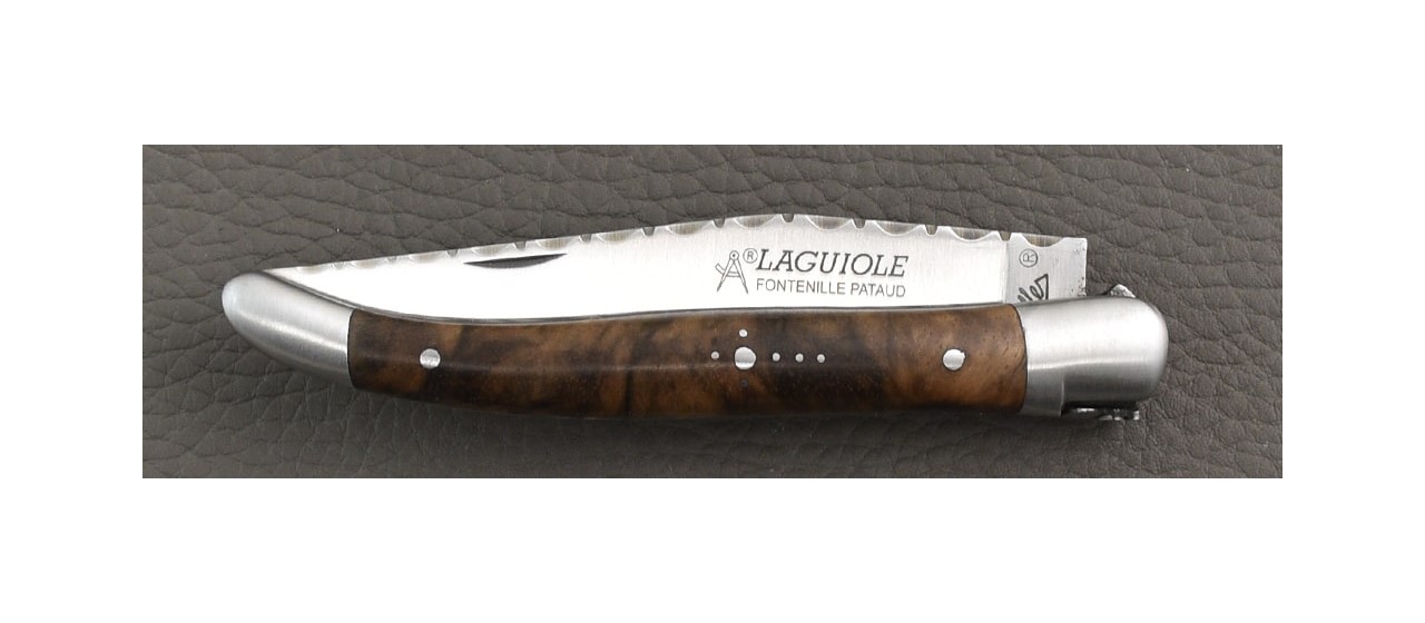 Laguiole Traditional 11 cm Guilloché Range Walnut