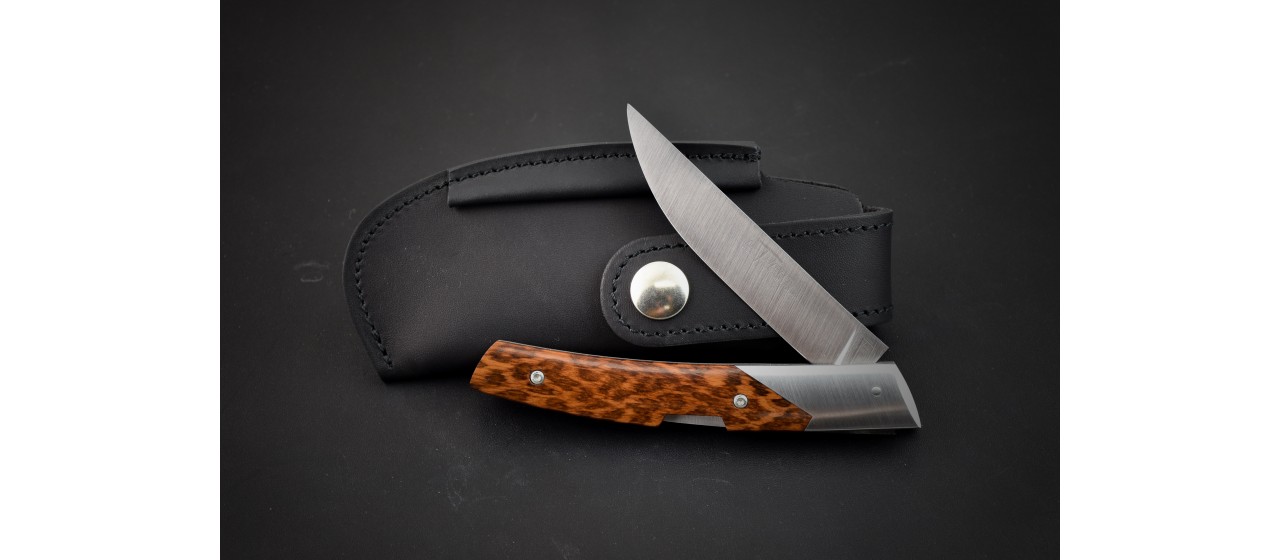 Le Thiers® Advance knife Amourette handle and RWL34 steel blade made in France by Fontenille Pataud