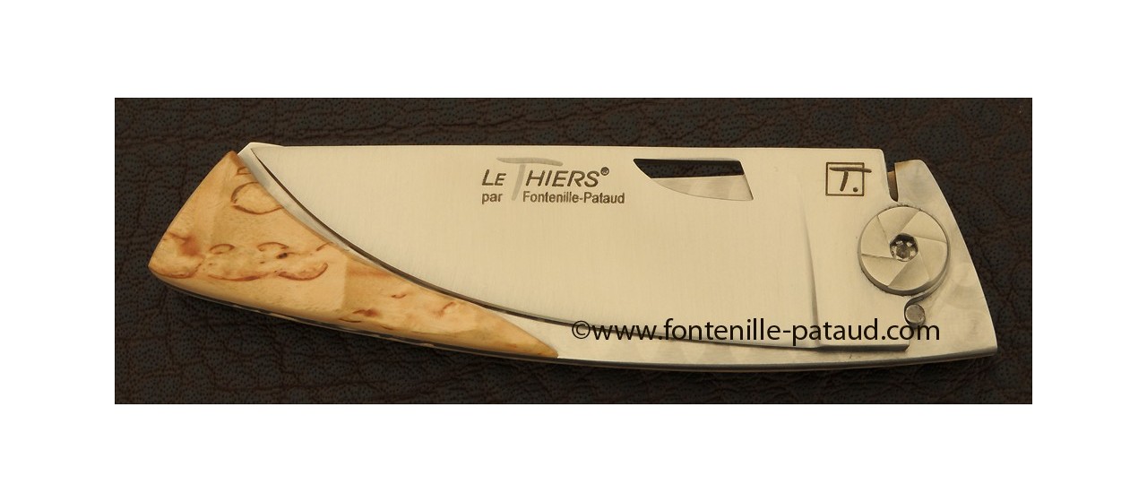 Le Thiers Knife Bamboo Range Curly birch