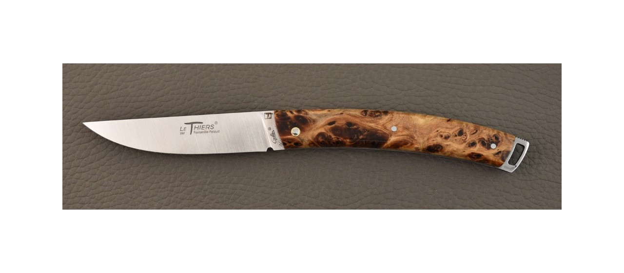 Le Thiers® Nature Full handle Stabilized poplar burl