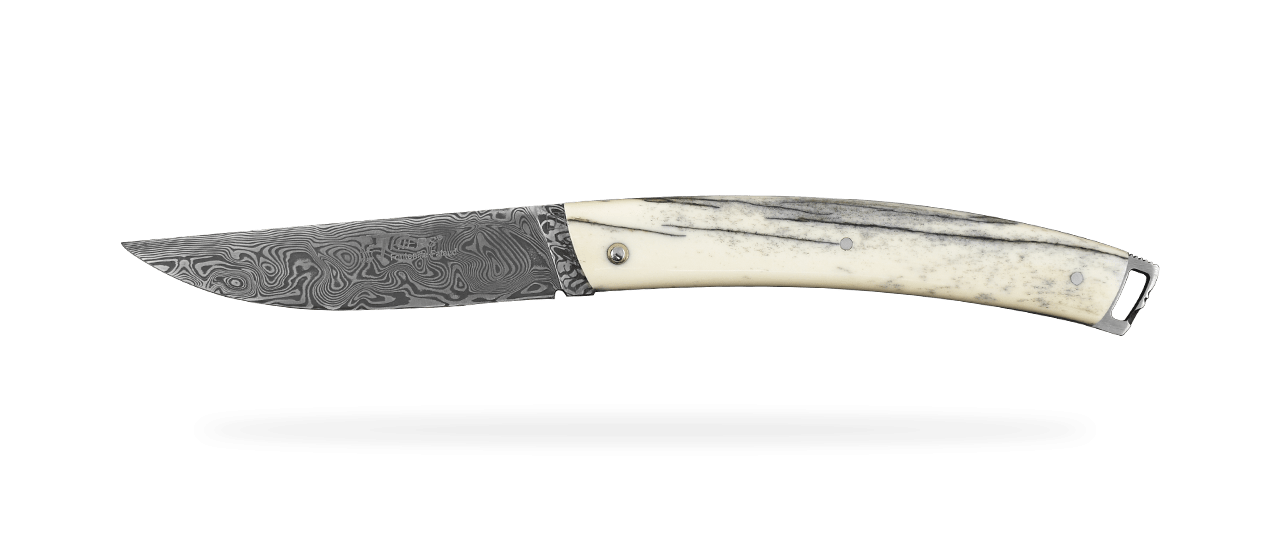 Le Thiers® Nature Damascus Full Black Bone