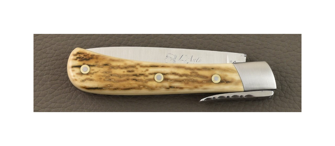 L' Antò Classic Range Brown fossilized Mammoth knife