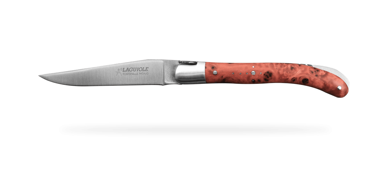 Laguiole Le Pocket Classic Range Red Poplar burl