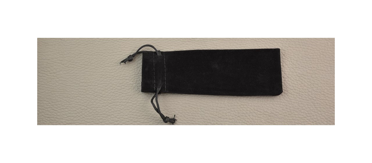 Pochette en velours noir