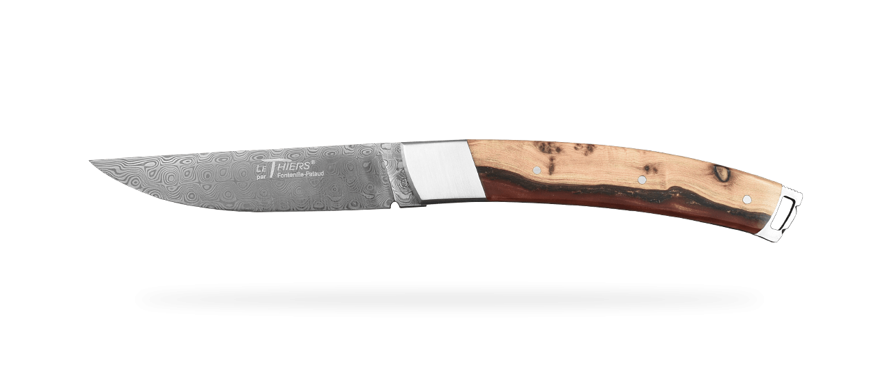 Le Thiers® Nature Damascus Hybrid Juniper burl