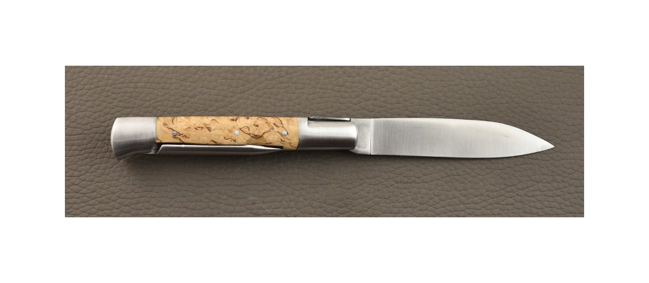 Issoire shepherd's knife & awl Curly birch