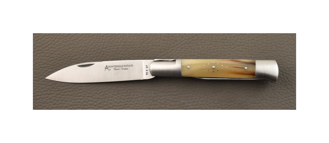 Issoire shepherd's knife & awl Real horn tip