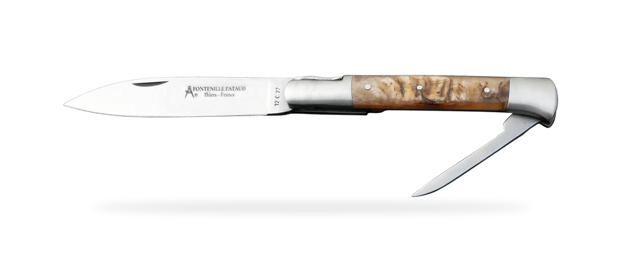 Issoire shepherd's knife & awl Ram horn