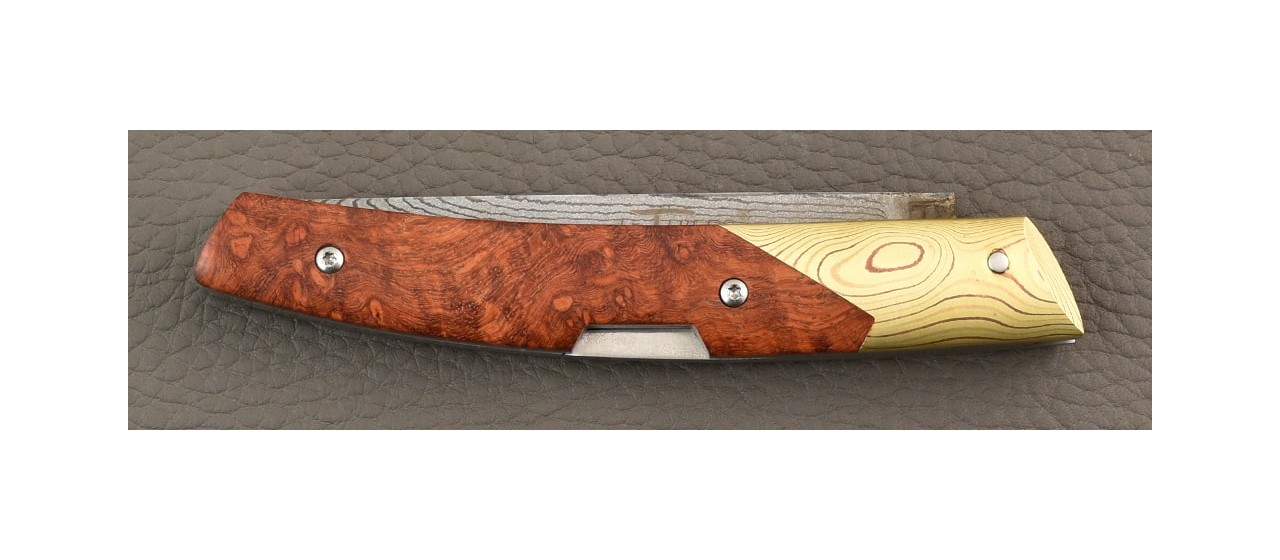 Le Thiers® Advance VG10 Amboyna burl and Mokume-Gane bolster