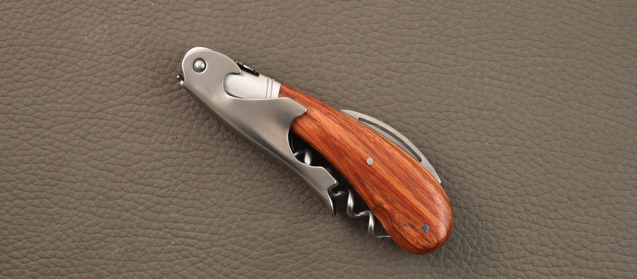 "The Romantic" Laguiole Magnum corkscrew handmade in France