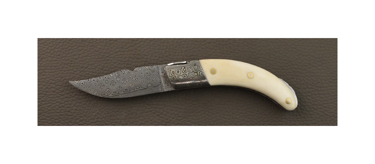 Corsican Rondinara "Guilloché" Damascus Range Real bone