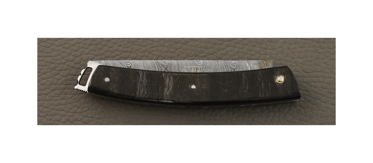 Le Thiers® Nature Damascus Full handle Buffalo bark