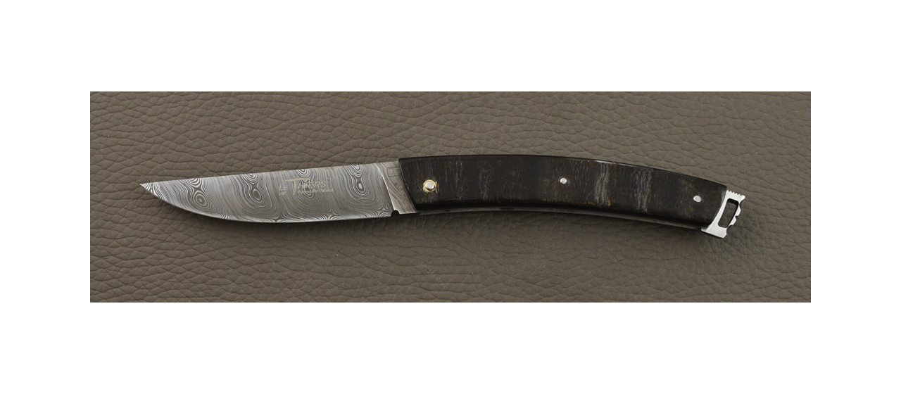 Le Thiers® Nature Damascus Full handle Buffalo bark