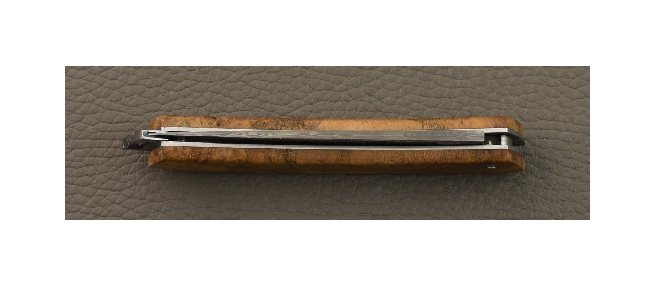 Le Thiers® Nature Damascus Full handle Teak burl