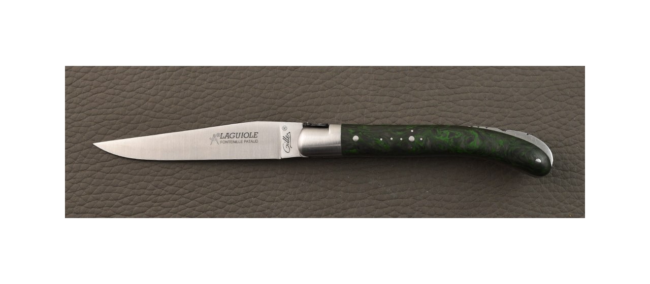 Laguiole Le Pocket Classique Dark Matter vert