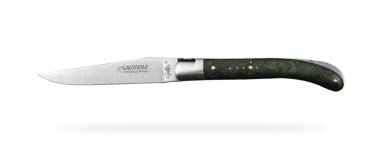 Laguiole Le Pocket Classic Range Fat Carbon Green Dark Matter