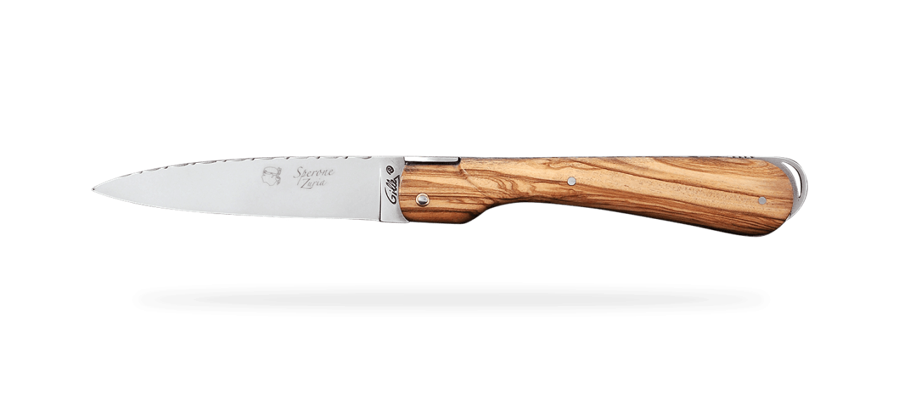 Corsican Sperone Guilloché Range Full Handle Olivewood