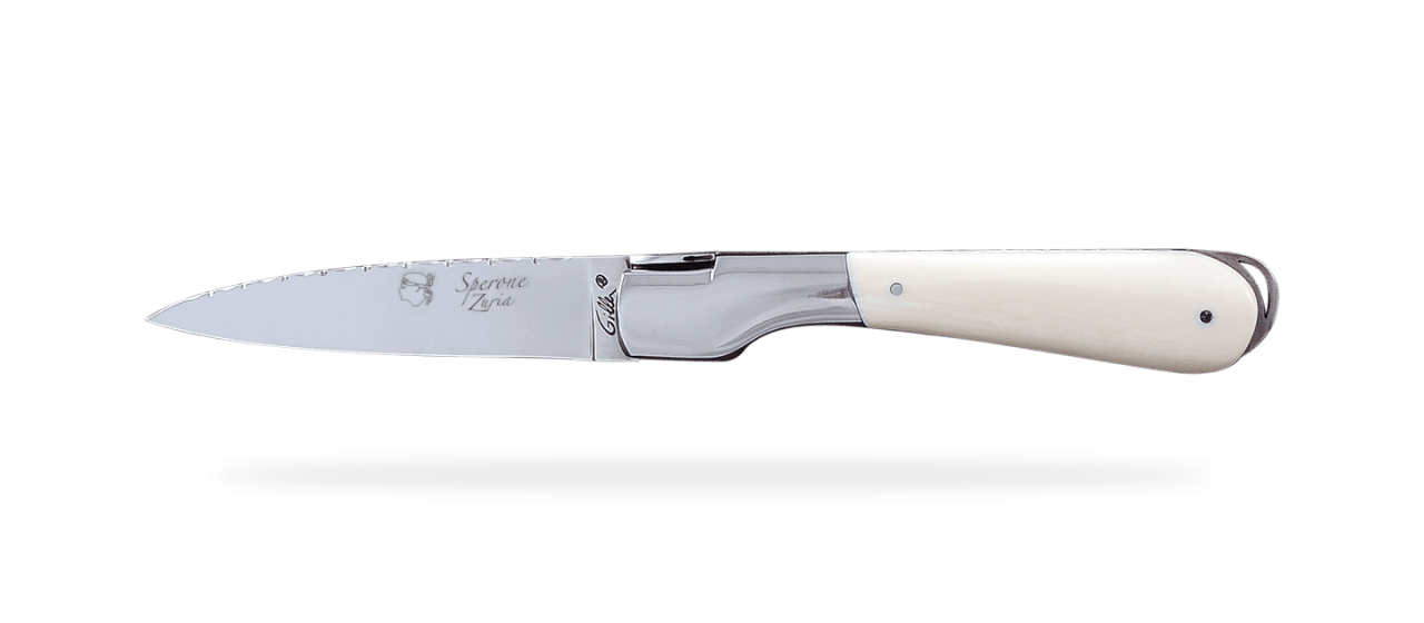 Corsican Sperone Guilloché Range White Mammoth ivory