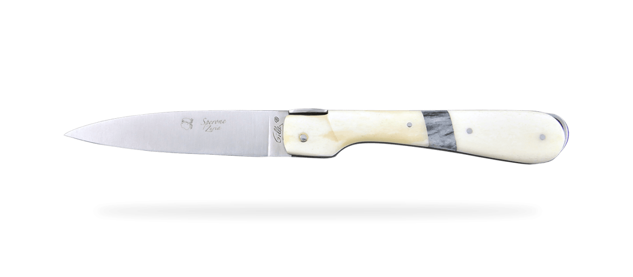 Corsican Sperone Classic Range Full handle real bone and blue giraffe