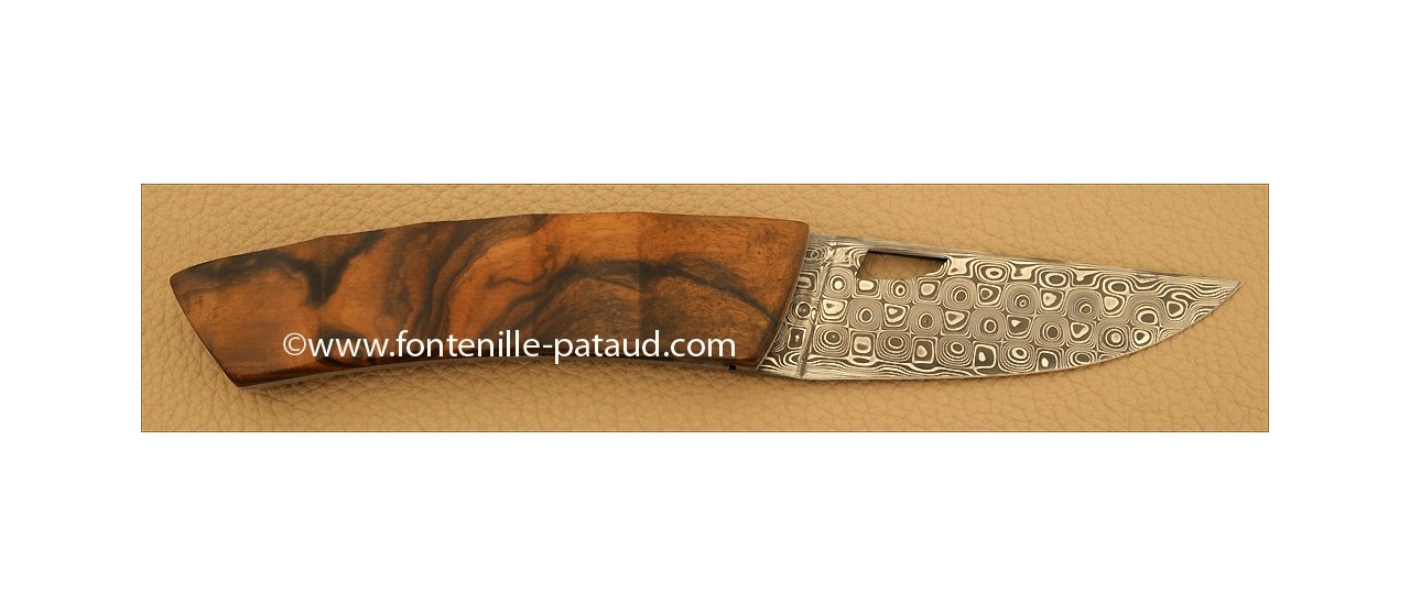 Le Thiers Knife Damascus Range Walnut