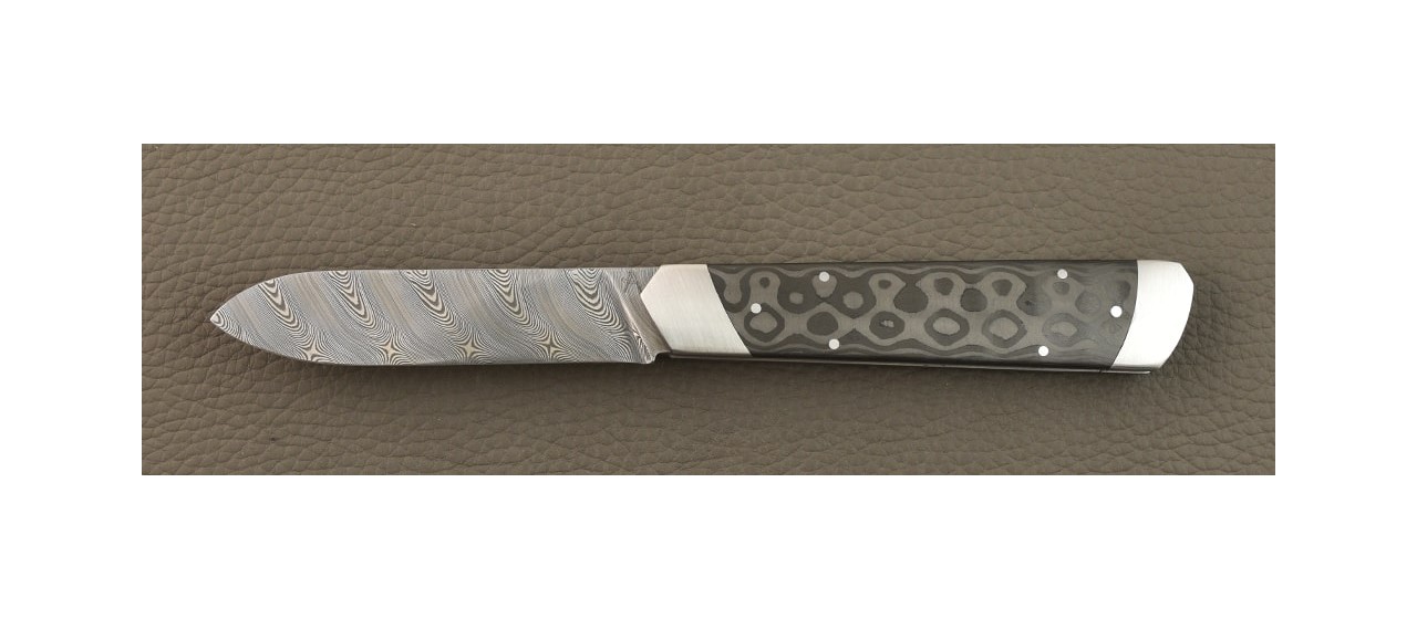 Le Pradel Damascus Fat Carbon Black Drop