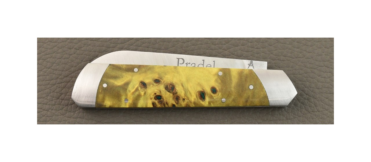 Le Pradel Stabilized green poplar burl