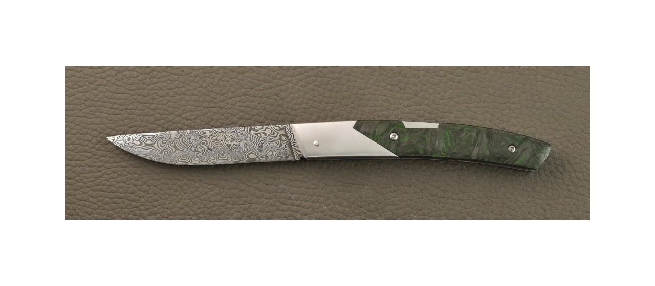 Le Thiers® Advance Damascus Green Dark Matter