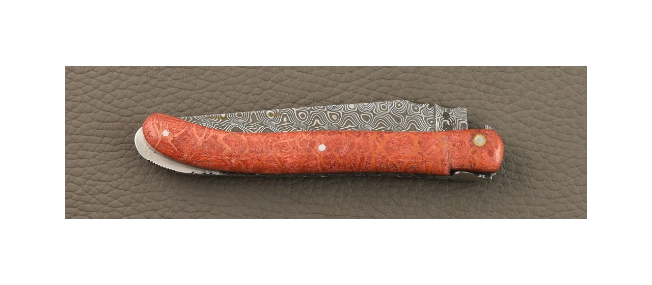 Laguiole Nature Damascus Range Full handle Red Coral
