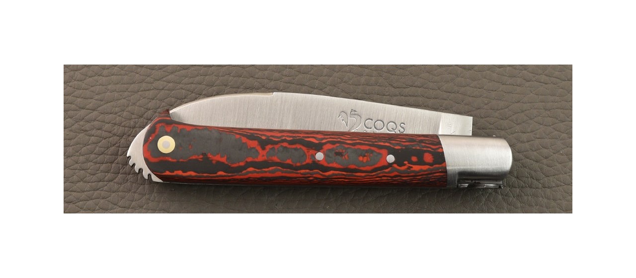 5 Coqs knife Classic Range Fat Carbon Lava