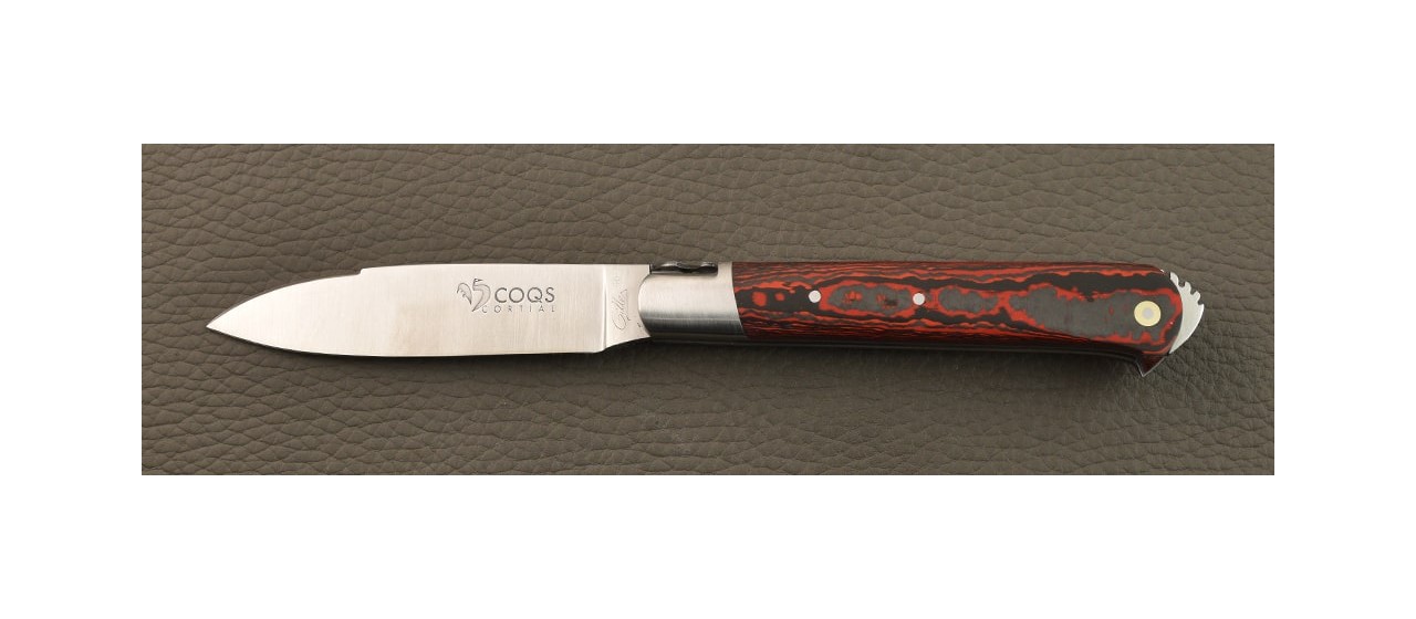 5 Coqs knife Classic Range Fat Carbon Lava