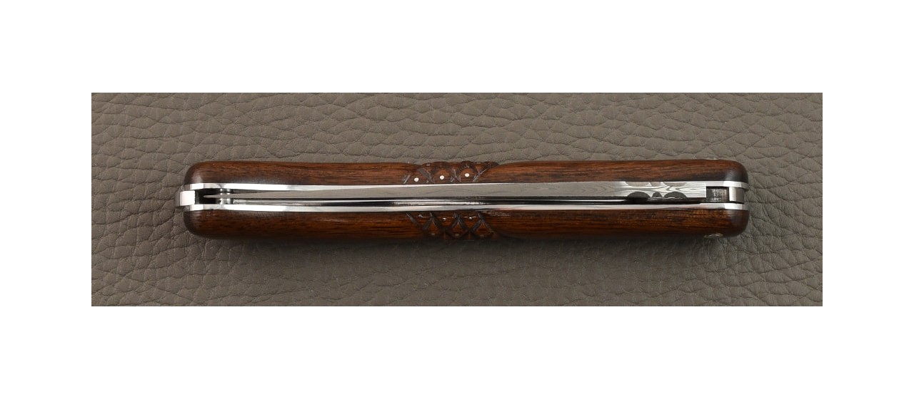 Laguiole Nature 2014 Damascus Range Full handle Ironwood