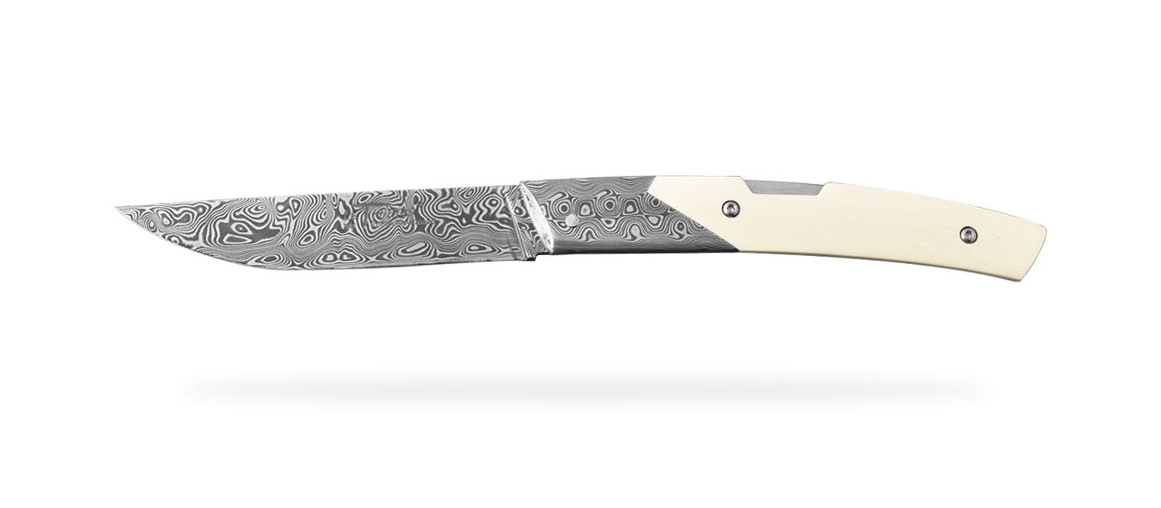 Le Thiers® Advance Damascus mammoth ivory