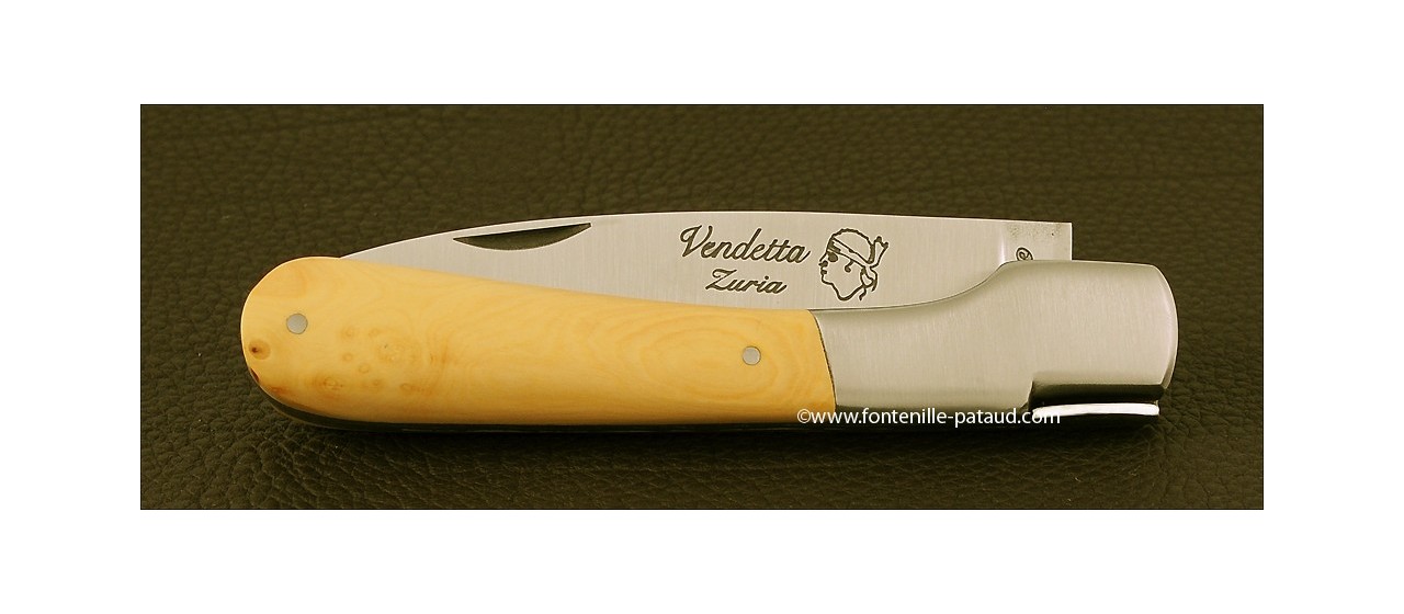 Couteau Vendetta Corse Traditionnelle Buis