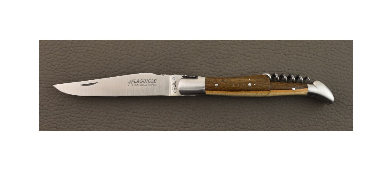 Laguiole Traditionnel 12 cm Classique avec Tire-Bouchon Pistachier